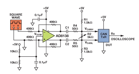 Circuit regulates CAN signal outpu